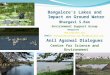 Bangalore's lakes and impact on ground water