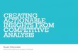 Creating actionable insights from competitive analysis for interactive design