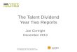 The Talent Dividend Year Two Reports