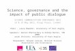 SCC 2012 Science Governance and the impact of public dialogue