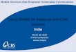 ICT4D 2013 Conference - Going Mobile for Maternal and Child Survival in India