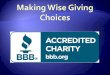Making Wise Giving Choices