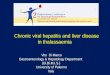 Chronic viral hepatitis and liver disease in thalassaemia