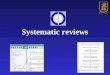 systematic review : why & How
