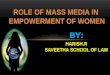 Role of mass media in women empowerment