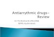 Antiarrythmic drugs review