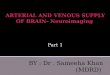 radiology Arterial and venous supply of brain neuroimaging  part 1