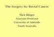 The Surgery for Rectal Cancer