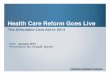 Health Care Reform Goes Live:  The Affordable Care Act in 2014
