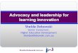 Shelda Debowski, The University of Notre Dame: Advocacy and leadership for learning innovation
