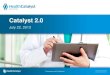 The New Health Catalyst 2.0 Platform and Products