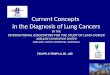 Current Concepts in the Diagnosis of Lung Cancer