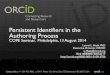 Persistent Identifiers in the Authoring Process