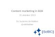Content marketing in B2B