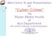 Cyber crime by riyaz mulla