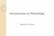 Introduction to PhoneGap