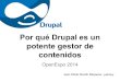 Por qué Drupal es un potente gestor de contenidos
