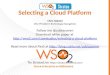Selecting a cloud platform