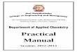 Applied chemistry practical manual session 12 13