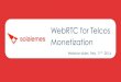 WebRTC-Telco Monetization Webinar by Solaiemes