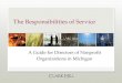 Clark Hill Plc Presentation   Responsibilities Of Service For Directors Of Nonprofit Organizations