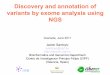 Discovery and annotation of variants by exome analysis using NGS