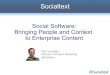 Social Software Is About People and Business Process