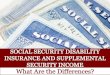 Social Security Disability Insurance and Supplemental Security Income