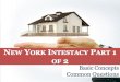 New York Intestacy (Part 1 of 2)