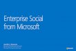 Enterprise Social from Microsoft