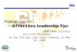 Keys To Success Effective  Leadership