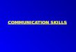The Basics of Communication Skills