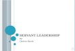 Servant leadership presentation