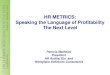 Mathews - HR Metrics:  The Next Level
