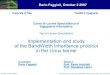 Implementation and study of the BandWidth Inheritance protocol in the Linux kernel
