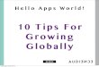10 Tips for Growing Your Startup Globally