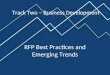 RFP Best Practices and Emerging Trends