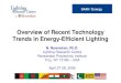 Overview of recent technology for energy efficient in lighting in textiles