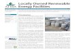Locally Owned Renewable Energy Facilities