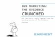 B2B Marketing: The Evidence crunched - Morning session