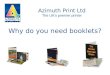 Why do you need booklets?