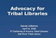 Advocacy for Tribal Libraries