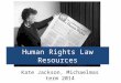 Human rights law resources 2012