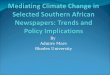 Admire Mare: Mediating climate change in selected southern african newspapers