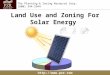 Land Use and Zoning For Solar Energy