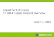 US Department of Energy FY2014 Proposed Budget