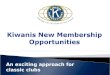 Kiwanis Classic Club Membership Growth Options Power Point