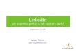 LinkedIn - an essential part of a job seekers toolkit