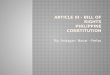 Philippine constitution article 3