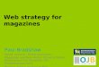 Web strategy for magazines